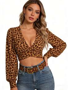 1PC Women's Leopard Print Belt, A Stylish And Versatile Belt For Girls, A Retro Denim Belt, A Fashionable Buckle Belt. The Perfect Gift For Your Goddess. - Multicolor - View 1