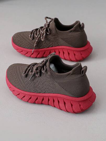 1 Pair Women's Casual Sports Shoes, Lightweight Breathable Running Shoes, Suitable For Spring, Summer And Autumn