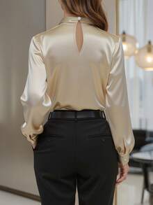 Women Blouses & Shirts - 香檳色 - 查看 2
