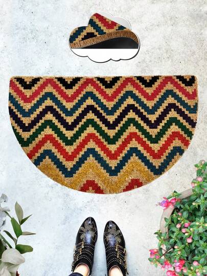 45x75 Cm Natural Coir Doormat With Heavy-Duty 100% PVC Backing – Non-Slip, Dirt-Trapping Brush Surface – 18–22 Mm Thick Durable Mat For Indoor & Outdoor Use MADE IN TURKEY
