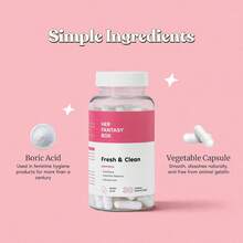 Boric Acid Capsules For Feminine Care – PH Balance Support Capsules For Women | Fresh & Clean Personal Care Formula | Vegan Capsules | 30 Count - 清新潔淨 - 查看 3