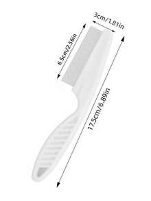 宠物面部刷，白色PP材质，细密刷毛，有效去除泪痕，防止毛发打结，可拆卸清洗，宠物美容用品 - 彩色 - 查看 12