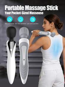 MiSMON Wireless Massager, Muscle Relaxation For Neck, Back, Shoulder, Waist, Handheld Stress Relief Therapy, Back Massager, Abdominal Massager, Arm & Limb Massager, Relaxation Massager, Body Relaxation Massager, Handheld Massager - Multicolor - View 2