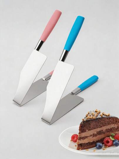 1pc Stainless Steel Cake Slicer - Gripper, Cake Shovel, Plastic Handle Cake Cutting Machine, Pastry Cake Slicer, Kitchen Baking Tool, Suitable For Birthday Parties, Weddings, Holiday Parties, Beautiful Things, Kitchen Tools, Cake Cutting Tools, Cake Clip Tools, Very Convenient To Use, Cake Splitting Transfer Clip, Cake Clip, Gift For Women, Gift For Men, Essential Tool For Families, Very Useful!!! Highly Recommended!!!