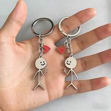 2pcs "Love Stick" Couple Keychain | Best Valentine's Day Gift, Can Be Used As Keychain, Backpack Pendant, Car Key Chain Or Decoration Gifts For Mother, Father, Graduation, And Teacher - Multicolor - View 3