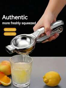 1 buah Alat Pemeras Jeruk Manual Stainless Steel dengan Pemisah Ampas, Alat Pemeras Jeruk Genggam, Cocok untuk Ruang Tamu dan Dapur, Tidak Membutuhkan Listrik - MultiWarna - View 7