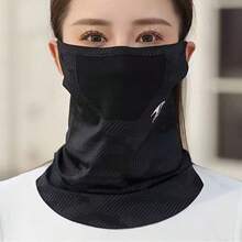 1pc Unisex Outdoor Cycling, Travel, Fishing Ice Silk Sunscreen Face Mask, Full Face & Neck Cover, Sports Sun Protection Bandana - Multicolor - View 4