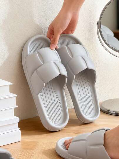 Comfortable Pillow-Style Slippers, Bathroom Sandals | Super Soft Cushion | Thick Sole, Soft Bottom Design, Extremely Comfortable | EVA Material Silent - Suitable For Home, Bathroom, Beach And Other Occasions, Unisex Summer Bathroom Shower Dedicated Insoles
