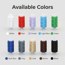 10pcs/Set Polyester Sewing Thread Spools, Suitable For DIY Sewing Crafts - 10-pack Of Sewing Thread - View 3