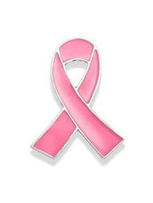 5 piezas de broches de cinta con forma de corazón rosa, adecuados para la concienciación sobre el cáncer de mama y el SIDA, se pueden usar como accesorios de ropa, bolso o libro - Multicolor - Ver 8