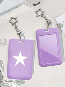 黑白星形卡包挂件，五角星设计，可作包包挂饰、钥匙扣，可收纳身份证、会员卡、照片、居留证、门禁卡等。实用百搭，亦可作为装饰品或礼物送给朋友、家人、爱人，适合情人节、生日、母亲节、开学季等场合。 - 黑與白 - 查看 15