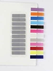 12-Color PET Candy-Colored Translucent Notes Mislabeled Index Post Student Office Special Note Post - one-size - View 21