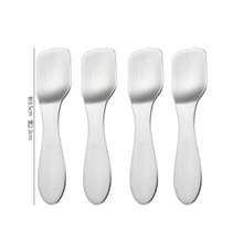 4 piezas Cucharitas mini de acero inoxidable 304 de 9cm, cucharitas para té/café, cucharitas pequeñas cuadradas/puntiagudas, aptas para uso doméstico, restaurante y hotel - Ver 10