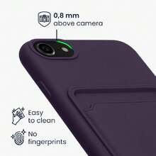 Wallet Case Compatible With Apple SE (2022/2020) / 8/7 Case With Card Holder - Protective Wallet Case With Card Slots - Baltic Blue, 43355378 - 軍綠色 - 查看 5