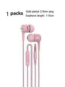 4/8个装 3.5mm 有线耳机，带麦克风，防噪音入耳式耳机，强劲低音，高清音质，兼容智能手机、iPad、MP3 等多种设备 - 彩色 - 查看 15