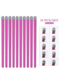 4/6/10/15件套花朵蝴蝶图案美甲印花板及印章套装，不含酒精，适合女性和女孩DIY美甲 - 彩色 - 查看 10