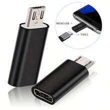 4个装 USB-C 转 Micro USB 适配器，白色 Type-C 母口转 Micro USB 公口转换器，支持充电和数据同步，兼容三星 Galaxy S7 Edge S6、Nexus 5 和其他 Micro USB 设备 - 彩色 - 查看 3