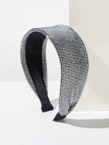 1pc Sponge High Crown Crystal Headband Hairband Diadema Hair Hoop - FG1522 - White - View 5