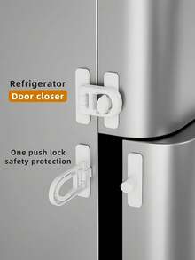 Bộ 2 khóa tủ lạnh/1 khóa - Khóa dán không cần khoan, phù hợp cho cửa tủ lạnh và lò nướng - Khóa không bám vân tay, không gây khó chịu khi thao tác. - Nhiều màu - Xem 15