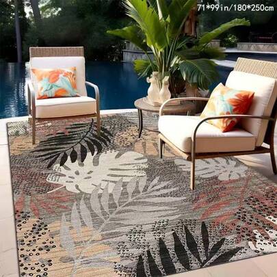 树叶图案门垫、地毯、迎宾垫、户外地毯、厨房地毯、家居装饰、前门垫、区域地毯、户外垫、家居装饰、区域地毯、花园地毯、可水洗地毯、母亲节礼物