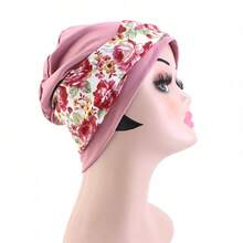 波西米亚风平顶发带帽，印花头巾，护发帽 - 均碼 - 查看 3