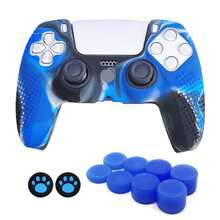 1 Set 5 Controller Cover + 10pcs Joystick Cap, Camouflage Pattern Design, Anti-Slip, Anti-Sweat, Anti-Scratch, Anti-Dust, Enhance Gaming Experience - View 13