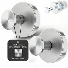 Bộ móc hút chân không dùng cho phòng tắm, móc treo tường, móc treo cửa/phòng tắm, keo dính chắc chắn, không cần khoan, chống thấm nước, bền bỉ, thích hợp cho cửa sổ/gương phòng tắm/trang trí vòng hoa, có thể treo khăn tắm, bông tắm, áo choàng tắm, quần áo, phụ kiện phòng tắm, đồ trang trí nhà cửa, móc treo chìa khóa. - màu đen - Xem 15