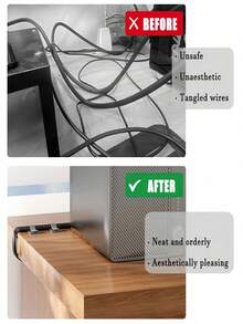 20pcs Nylon Cable Clips, Self-Adhesive Cable Clamps, Under Desk Cable Management, Multi-Purpose Cable Ties For Home & Office Use, Cable Organizer, Desk Wire Cord Fastener, Hook And Loop Cable Ties For Data Cable Storage And Organization, Suitable For Cable Management And Organizing - Cable Ties For Wires And Data Cables, Fit For Desk, Computer Wiring And Electrician Use - Multicolor - View 8