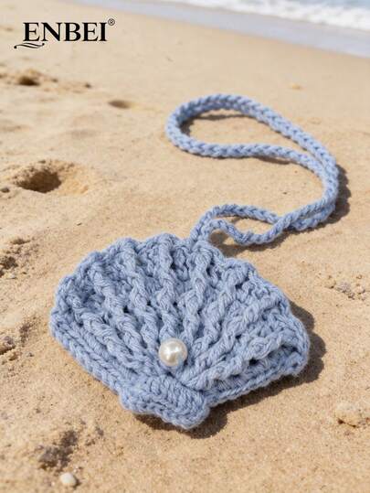  ENBEI 手工贝壳海洋吊坠，沙滩主题配饰。可用于装饰沙滩包和钱包，旅行必备，邮轮必备，女士日常必备，度假必备，邮轮旅行完美之选，母亲节礼物，生日礼物。