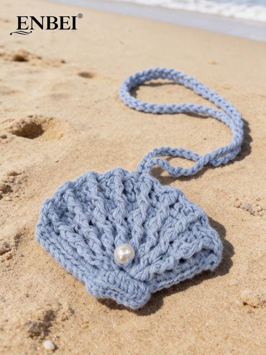 ENBEI 手工贝壳海洋吊坠，沙滩主题配饰。可用于装饰沙滩包和钱包，旅行必备，邮轮必备，女士日常必备，度假必备，邮轮旅行完美之选，母亲节礼物，生日礼物。 - 彩色 - 查看 1