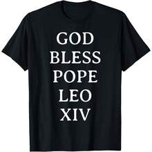 Pope Leo XIV T-Shirt Hoodie - 黑色 - 查看 1