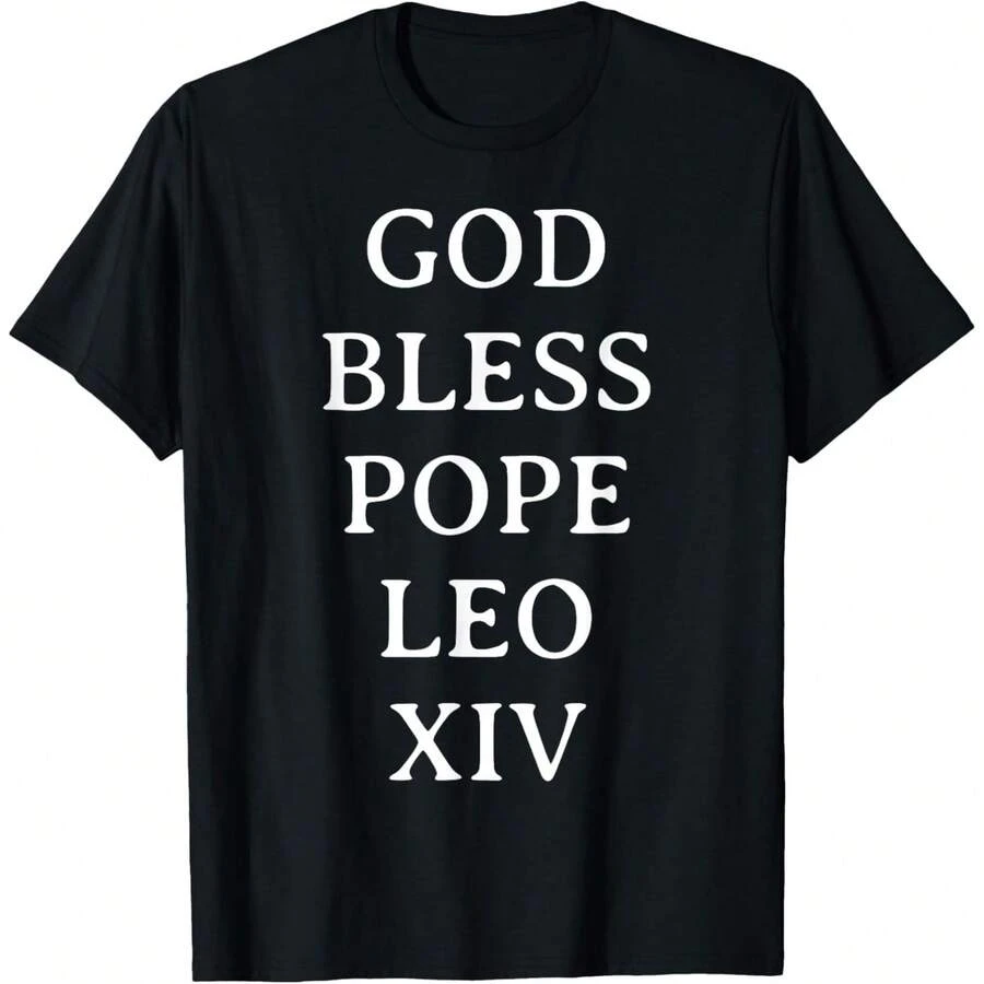 Pope Leo XIV T-Shirt Hoodie - 黑色 - 查看 1