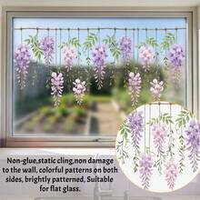 1/4pcs Set Sunflower & Tulip Flower Window Stickers, Suitable For Cafe, Bedroom, Living Room And Home Decor, Perfect Gift To Create Spring/Summer Ambiance - Floral Window Stickers - View 12