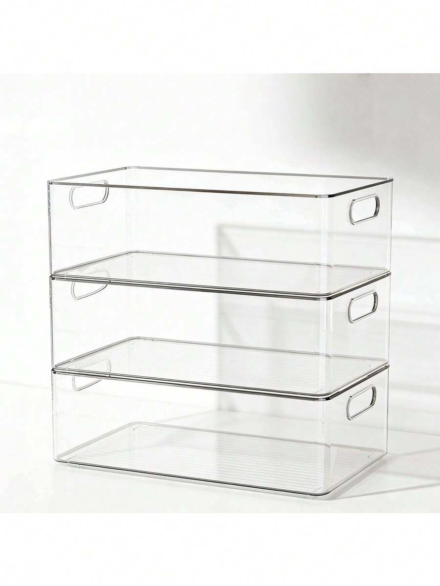 Hộp đựng đồ trong suốt, hộp đựng đồ ăn nhẹ để bàn, hộp đựng các vật dụng nhỏ linh tinh, hộp nhựa acrylic, hộp đựng đồ hình chữ nhật để bàn. - Xem 1