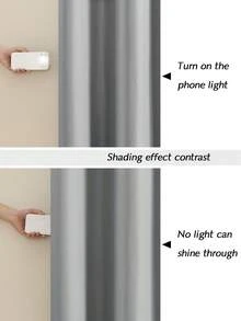 1pc Or 2pcs Available/Lightweight Blackout Curtains/Lightweight Coated 100% Blackout Curtains On /Top Eyelet Metal Ring Curtains/Room Darkening Privacy Curtains/Living Room Curtains/Bedroom Curtains - Green - View 5