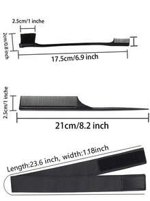 ikt 多功能美发造型工具套装，包含发髻器、分区尾梳、双面边缘梳、弹性发圈、软毛造型刷、细雾喷雾瓶和护发水瓶，适合日常造型和旅行携带。 - Your Choice - 查看 12