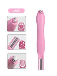 三合一美甲磁铁，时尚设计，多功能玻璃珠和猫眼指甲油凝胶，特制强力磁铁，超强磁性美甲工具，精致美甲工具，猫眼磁性美甲工具爱好者，女士美甲，心形美甲 - 彩色 - 查看 11