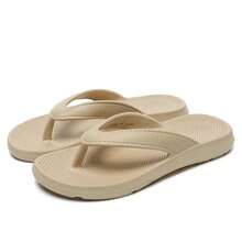 Women's New Flat Flip-Flops Summer Outdoor Comfortable Soft-Soled Beach Sandals Women's Flat Slippers Indoor Casual Home Slippers - 白色 - 查看 10