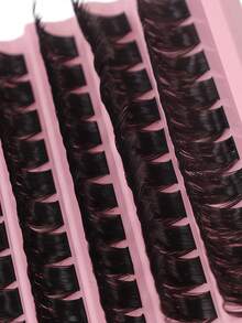 10 Pairs Fake Eyelash Clusters - Hypoallergenic, 0.07mm D-Curl, 9-16mm Mixed Natural Styles, 3D Volume Individual Lash Extension - View 5