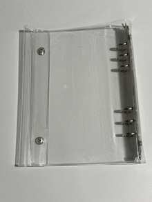 2026 New Arrival - Best Selling - 1 Set A8/A7/A6 Transparent Loose Leaf Notebook With Stickers, Sticker Loose Leaf Notebook, Youcheng Youpin, Sticker Album, Double-Ring Soft Leather Transparent Loose Leaf Notebook, Handmade DIY Notebook, Suitable For Photo Album, Sticker Book, Notebook, Diary, Back To School Supplies, Office Supplies - Clear - View 15