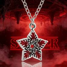 1 pieza Colgante de planta carnívora, mejor regalo de fiesta de cumpleaños, accesorio de collar personalizado adecuado para fans de series de TV, collar negro, decoración de alta calidad, artículo asequible para fiestas de estudiantes - Multicolor - Ver 1
