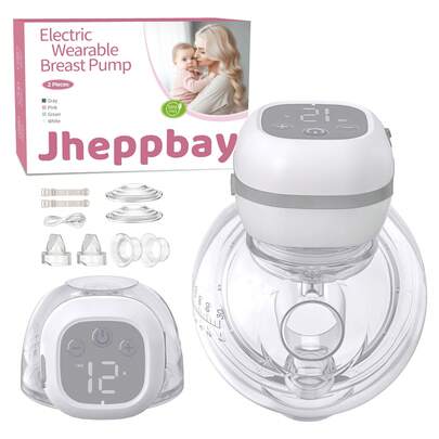 2-Pack Of Silent Electric Breast Pumps – Portable, Hands-Free, And Lightweight Electric Breast Pumps With LED Display, 3 Modes And 12 Speed Settings, 5-Second Quick-Start Function, And Includes A 21/24 Mm Breast Shield. A Must-Have For Expectant Mothers.