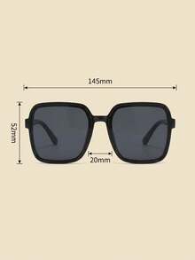 5 Pairs Of High-Quality Black Fashion Glasses For Teenagers And Young Adults, Offering A Variety Of Classic And Modern Designs To Suit Different Face Shapes And Style Preferences - Black - View 7