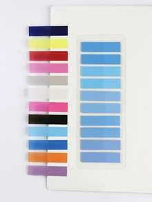 12-Color PET Candy-Colored Translucent Notes Mislabeled Index Post Student Office Special Note Post - one-size - View 12