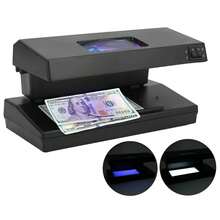 Portable Desktop Counterfeit Bill Detector For Cash, Banknotes, And Notes - Checker Machine With UV And Watermark Detection Support And Magnifying Glass - Black - View 6