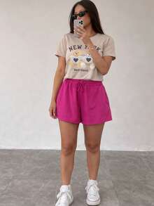 Women Two-Piece Outfits - 米色 - 查看 3