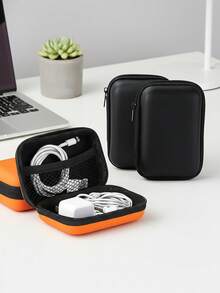 3pcs Portable Earphone Case, Phone Charger Cable Organizer, Mini Coin Purse Pouch - View 7