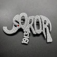 1 chiếc ghim cài áo hình voi tinh tế, trang sức độc đáo, phụ kiện thời trang, quà tặng ngày Valentine cho trang phục hàng ngày. - Thời trang - Xem 6