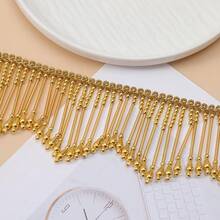 Dây tua rua đính kim sa vàng 0,5 thước Anh, tua rua lấp lánh thời trang, tùy chỉnh cho váy, trang phục khiêu vũ, tua rua chụp đèn, rộng 8cm. - nhiều màu - Xem 7