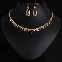 3pcs/Set Women's Fashion Jewelry Set, Elegant, Cubic Zirconia Inlaid, Exquisite And Luxurious, Necklace, Earrings, Suitable For Multiple Occasions, Gift - Jewelry Set - View 13